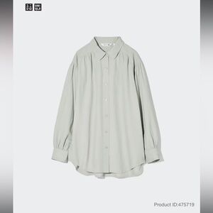 UNIQLO U linen blend oversized Shirt
